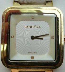 Watch Pandora DAU Wristwatch Art. 812031 WH Grand Cuhsion Leather Strap - Picture 1 of 5