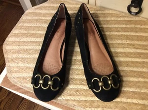 Corso Como Womens Sz 7 M Ballet Flats Suede Black - Picture 1 of 10