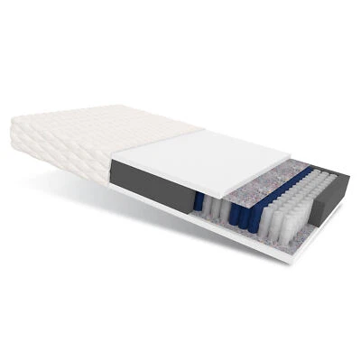 FDM Matratze 80x180 TREVISO 4 KIDS H3 Taschenfederkern 7 Zonen Kindermatratze 14 cm