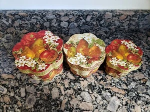Punch Studio Fall Thanksgiving Decorative Nesting Boxes, Set of 3 NEW - Picture 1 of 12
