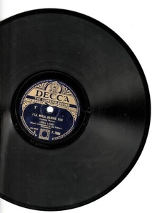 Vera Lynn 'I'll Walk Beside You' c/w 'Smilin'Through' 78 RPM Schallplatte - Bild 1 von 1