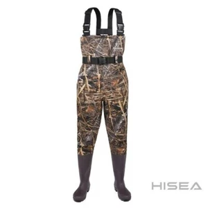 Fishingsir Camo 2-Ply Nylon PVC Waterproof Fishing Chest Waders (US Sz 5M / 7W) - Picture 1 of 10