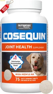 Cosequin Max Strength Joint Supplement for Dogs 75 Chewable Tablets Pack of 1 - Picture 1 of 12