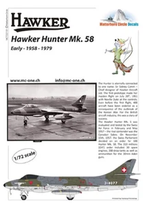 MHN72019 Matterhorn Circle 1:72 Hawker Hunter Mk.58 early [F.6] - Bild 1 von 8