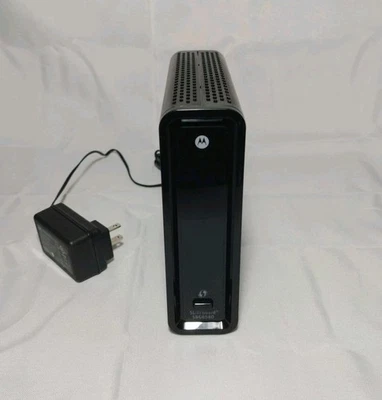 Motorola ARRIS SURFboard SBG6580 3.0 Cable Modem Wi-Fi Router w/Adapter Plug - Image 1 of 4
