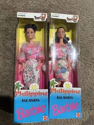 Lote de 2 muñecas Barbie® Philipine Islands 1996 Mattel 15142 nuevas en caja original Foto 1 de 4