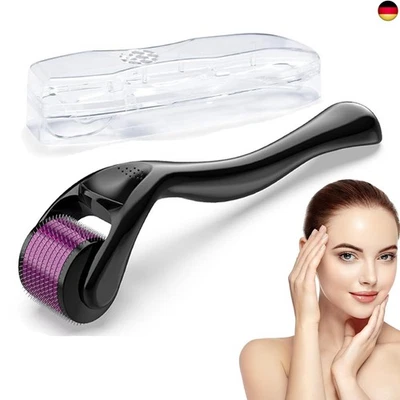 JIEYUCHU Bartroller 0.75mm, Derma Roller, Bartroller Bart, Microneedling Roller mit 660