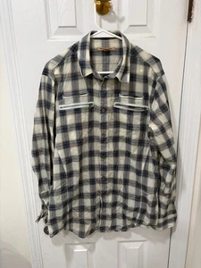 John Varvatos USA - Uomo - Camicia con bottoni - Plaid - Large - Molto macchiata - Foto 1 di 7