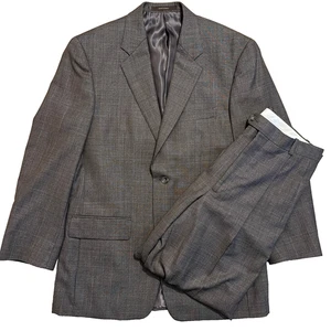 Tasso Elba Comero Two Piece Suit Grey 100% New Wool 38R Jacket 32R Pants - Picture 1 of 19