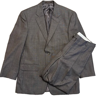 Tasso Elba Comero Two Piece Suit Grey 100% New Wool 38R Jacket 32R Pants - Image 1 of 4