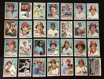 1978 Topps PHILADELPHIA Phillies COMPLETE Team Set STEVE CARLTON Mike SCHMIDT - Image 1 of 2