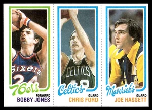 Bobby Jones / Chris Ford / Joe Hassett RC | 1980-81 Topps #37 / 66 / 183 | EX-NM - Picture 1 of 2
