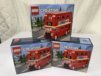 3x LEGO 40220: Creator Double Decker London Bus Sets - Image 1 of 2