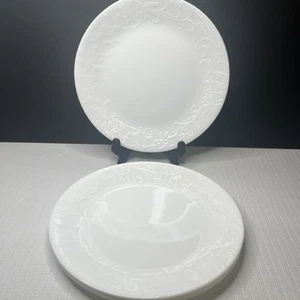 Corelle Faenza Weiß Essteller Geprägter Rand 10" 4er Set - Bild 1 von 6