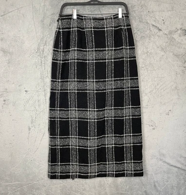 Maxi falda escocesa vintage Talbots lana a cuadros Dark Academia grande preppy escuela Foto 1 de 4