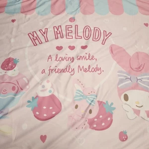 Manta Sanrio Smiles My Melody 28" X 43" bebé niño pequeño regazo rosa enfriamiento - Imagen 1 de 8