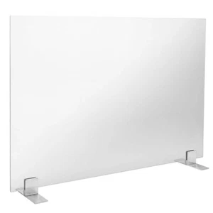 Barton 39 in. x 29 in. Clear 1-Panel Fireplace Screen Guard Single Panel Glass - Picture 1 of 4