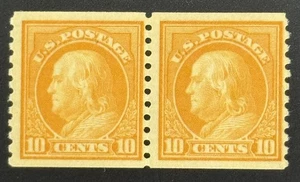Estampilla postal de Estados Unidos de 1922 (par de bobinas Scott #497) MNH CV $85,00 - Imagen 1 de 2