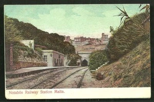 Bemerkenswerter Bahnhof Mdina Reġjun Tramuntana Malta um 1899 - Bild 1 von 1