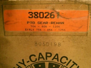 Kit de engranajes de accionamiento de toma de fuerza - 20° International 756 2756 856 706 806 1206 380261R1 BAROOM - Imagen 1 de 5