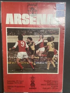 Arsenal v West Brom WBA(Division 1 79/80) 26/4/80 - Picture 1 of 2