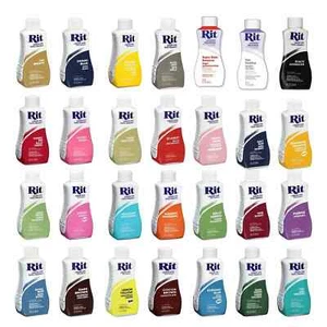 Rit All Purpose Dye Liquid - All Colours for Clothing, Fabric, Cotton - Picture 1 of 1