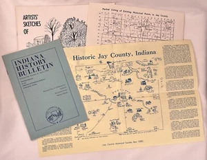 Artists Sketches of Early Jay County Indiana Portland - Picture 1 of 19