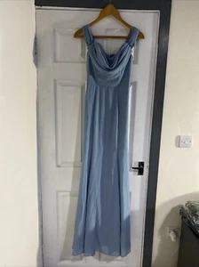 Goddiva London Dessy Brautjungfernkleid blau Größe UK 8 - Bild 1 von 9