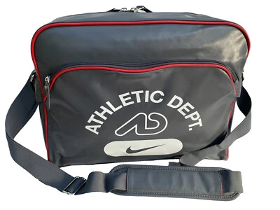 New Vintage NIKE Unisex Heritage AD Landscape Track Shoulder Bag BA4271 Dk Grey - Image 1 of 4