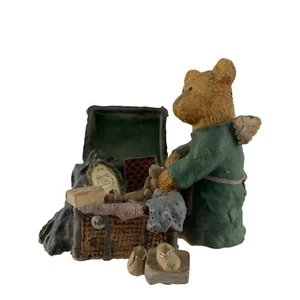 Keypoint Angel Mother Bear Baby Hope Chest Trunk Resin Figurine Memories - Picture 1 of 7