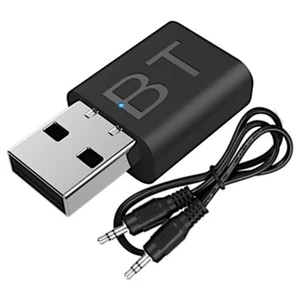 Bluetooth 5.0 Audio Receiver USB 3.5mm AUX Adapter Car TV PC Speaker - Picture 1 of 12