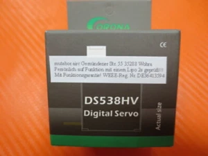 Corona DS538HV Hochvolt Servo 8,0kg 0,13sec. 6.0/7,4V 32g FUNKTIONSGARANTIE - Bild 1 von 7