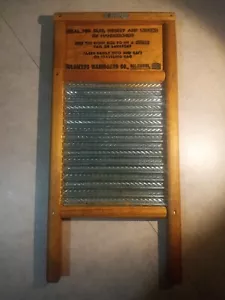 COLUMBUS WASHBOARD COMPANY WASHBOARD - BACK RE-IMAGINED AS KID'S CHALKBOARD - Picture 1 of 2