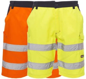 BERMUDA PANTALONE UOMO DA LAVORO MULTITASCHE ALTAVISIBILITA' PAYPER CRAFT - Picture 1 of 3