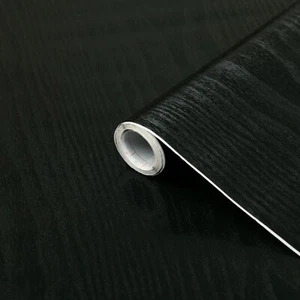Sticky Back Self Adhesive Vinyl Wrap BLACK WOOD GRAIN d-c-fix 67.5cm x 2m UK - Picture 1 of 7
