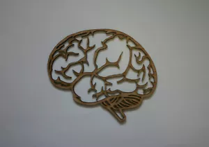 Brain Wall Art Anatomical Brain Wood Sign Doctor Office Gift - Picture 1 of 1