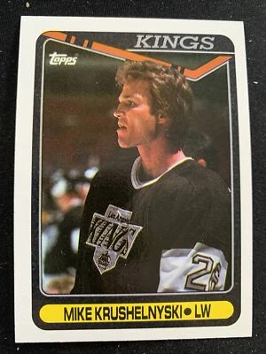 1990-91 Topps Hockey #167 Mike Krushelnyski Los Angeles Kings NmMt Free Ship! - Image 1 of 2