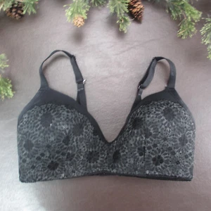 Aerie Bra 36DD Black Lace Padded Wireless Adjustable Clasp Back - Picture 1 of 12