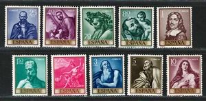 Juego de estampillas Scott 1963 muy finas montadas sin montar o nunca montadas #1159-1168 cv 25,00 USD - Imagen 1 de 2