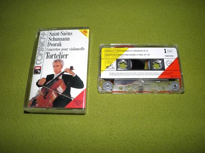 Saint-Saens Schumann Dvorak - Cello Concertos - Tortelier Cassette XDR Chrome NM - Image 1 of 2
