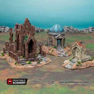Mausoleos sagrados - edificio de fantasía - terreno de mesa de fantasía - Imagen 1 de 10