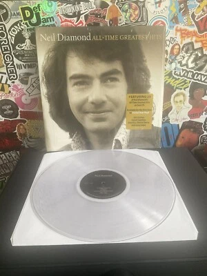 NEIL DIAMOND All Time Greatest Hits 2LP VG++ CLEAR VINYL - Image 1 of 2
