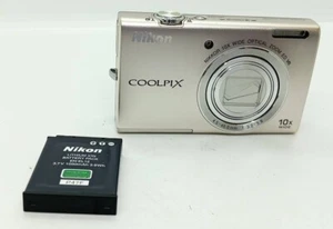 Nikon Coolpix S6200 Silver With battery From Japan Near MINT Tested - Picture 1 of 7