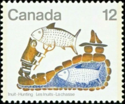 Canada   #749   "INUIT - HUNTING"    Brand New 1977 Pristine Original Gum - Image 1 of 2