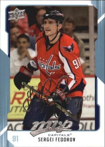 2008-09 Upper Deck MVP Hockey #297 Sergei Fedorov
