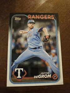 2024 Topps Series One - #171 Jacob deGrom Texas Rangers Baseball Card - Picture 1 of 2