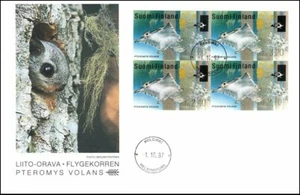 Flying Squirrel Complete Frama ATM Set Finland Mint FDC 1997 - Picture 1 of 1