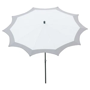 Maffei Estrella Parasol de Jardín de Dralon, Ø250 cm, Barra Central 27/30 mm Blanco/Gris - Imagen 1 de 3