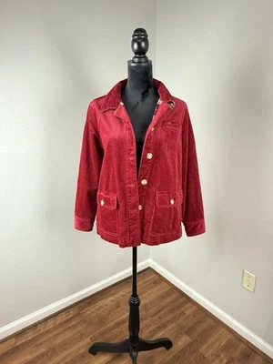 Camisa Chaqueta Appleseed Wide-wale Roja Pana Roja Talla P Pequeña Foto 1 de 4