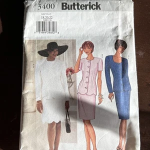 butterick patterns 3400 Misses Jacket And Skirt Sz 18-20-22 - Picture 1 of 4
